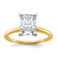 1-3/4 Carat Lab-Grown Diamond Octagon / Radiant Solitaire Engagement Ring