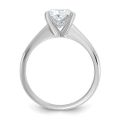 14k Two-tone 2 carat Lab Grown Diamond VS/SI+ G+ Cushion Complete Solitare Engagement Ring