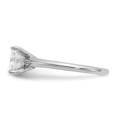 14k Two-tone 2 carat Certified Lab Grown Diamond VS+ F+ Cushion Complete Solitare Engagement Ring