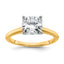 2 Carat Lab-Grown Diamond Cushion Solitaire Engagement Ring