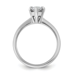 14k White Gold 2 carat Certified Lab Grown Diamond VS+ F+ Marquise Solitare Complete Engagement Ring