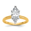 2 Carat Lab-Grown Diamond Marquise Solitaire Engagement Ring
