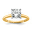 2-1/2 Carat Lab-Grown Diamond Cushion Solitaire Engagement Ring