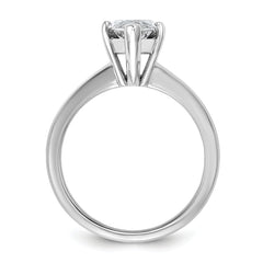 14k White Gold 2 1/2 carat Lab Grown Diamond VS/SI+ G+ Marquise Solitare Complete Engagement Ring