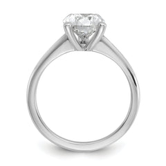 14k White Gold 2 1/2 carat Certified Lab Grown Diamond VS/SI+ G+ Pear Solitare Complete Engagement Ring