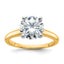 2-1/2 Carat Lab-Grown Diamond Round Solitaire Engagement Ring