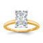2-1/2 Carat Lab-Grown Diamond Octagon / Radiant Solitaire Engagement Ring