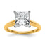 3 Carat Lab-Grown Diamond Princess Solitaire Engagement Ring