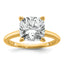 4 Carat Lab-Grown Diamond Cushion Solitaire Engagement Ring