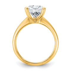14k Two-tone 4 carat Certified Lab Grown Diamond VS+ F+ Pear Solitare Complete Engagement Ring