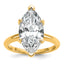 5 Carat Lab-Grown Diamond Marquise Solitaire Engagement Ring