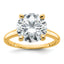 5 Carat Lab-Grown Diamond Round Solitaire Engagement Ring