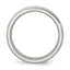 Chisel Stainless Steel Polished 8mm Grooved and Beaded Band
