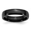 Black IP Wedding Band in Stainless Steel, 5mm - Sophia Jewelers