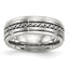 Chisel Stainless Steel Brushed and Polished Braided 7mm Band - Sophia Jewelers