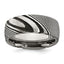 Chisel Damascus Steel Polished 8mm Band