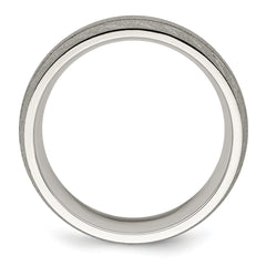 Chisel Stainless Steel Polished and Satin 8mm Band