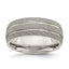 Chisel Stainless Steel Polished and Satin 8mm Band
