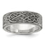 Chisel Wedding Band in Stainless Steel, 8mm Satin, Size 7–14 - Sophia Jewelers