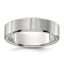 Chisel Stainless Steel Brushed and Polished Grooved 6mm Band