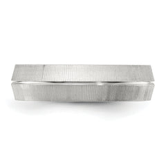 Chisel Stainless Steel Polished and Textured 6mm Band