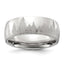 Chisel Stainless Steel Polished with Lasered Tree Design 8mm Band