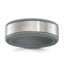 Chisel Stainless Steel Brushed Grey Silicone Center 8mm Band