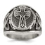 Antiqued Cross Stainless Steel Ring, Size 9–12 - Sophia Jewelers