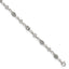 Women's Polished Anchor Stainless Steel Anklet