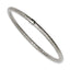 Stainless Steel Textured & Polished Slip-on Bangle Bracelet for Women
