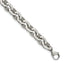 Stainless Steel Polished Oval Link Bracelet for Men