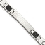 Chisel Men's Carbon Fiber Inlay ID Bracelet in Stainless Steel, 8.5 Inch - Sophia Jewelers