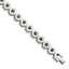 Stainless Steel Polished with Black Cubic Zirconia Bracelet for Women