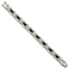 Chisel Men's Black Cubic Zirconia Bracelet in Black IP-Plated Stainless Steel, 8.5 Inch - Sophia Jewelers