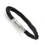 Stainless Steel Polished Black IP-plated Mesh Bracelet for Women