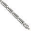 Stainless Steel Brushed and Polished Link Bracelet for Men