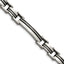 Stainless Steel Brushed Black IP-plated Link Bracelet for Men