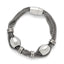 Twisted Bead Bracelet in Stainless Steel, 8.5 in - Sophia Jewelers