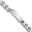 Stainless Steel Polished X Design Link ID Bracelet for Men