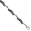 Skulls & Wings Bracelet in Stainless Steel, 6mm Antiqued, 7.8 Inch - Sophia Jewelers