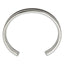 Stainless Steel Polished Yellow IP with Carbon Fiber Inlay Cross Bangle Bracelet for Men