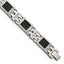Stainless Steel Polished Black IP-plated Mesh with 1/3 carat Diamond Bracelet for Men