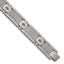 Men's Cubic Zirconia Bracelet in Stainless Steel, Brushed & Antiqued, 8.2 Inch - Sophia Jewelers