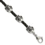 Chisel Men's Beads Braided Leather Bracelet in Stainless Steel, 8.5 Inch - Sophia Jewelers