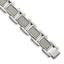 Men's Pave Square Link Bracelet in Stainless Steel, 8.5 Inch - Sophia Jewelers