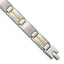 Chisel Men's Accent Link Bracelet in Stainless Steel, 12.5mm, 8.8 Inch - Sophia Jewelers
