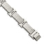 Chisel Men's Black Cubic Zirconia Link Bracelet in Stainless Steel, 14mm, 8.5 Inch - Sophia Jewelers