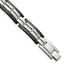 Stainless Steel Polished Black IP-plated Link Bracelet for Men