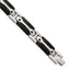 Stainless Steel Polished Black IP-plated Link Bracelet for Men
