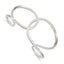 Stainless Steel Polished Cuff Bangle Bracelet for Women